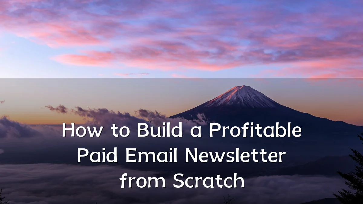 How to Build a Profitable Paid Email Newsletter from Scratch