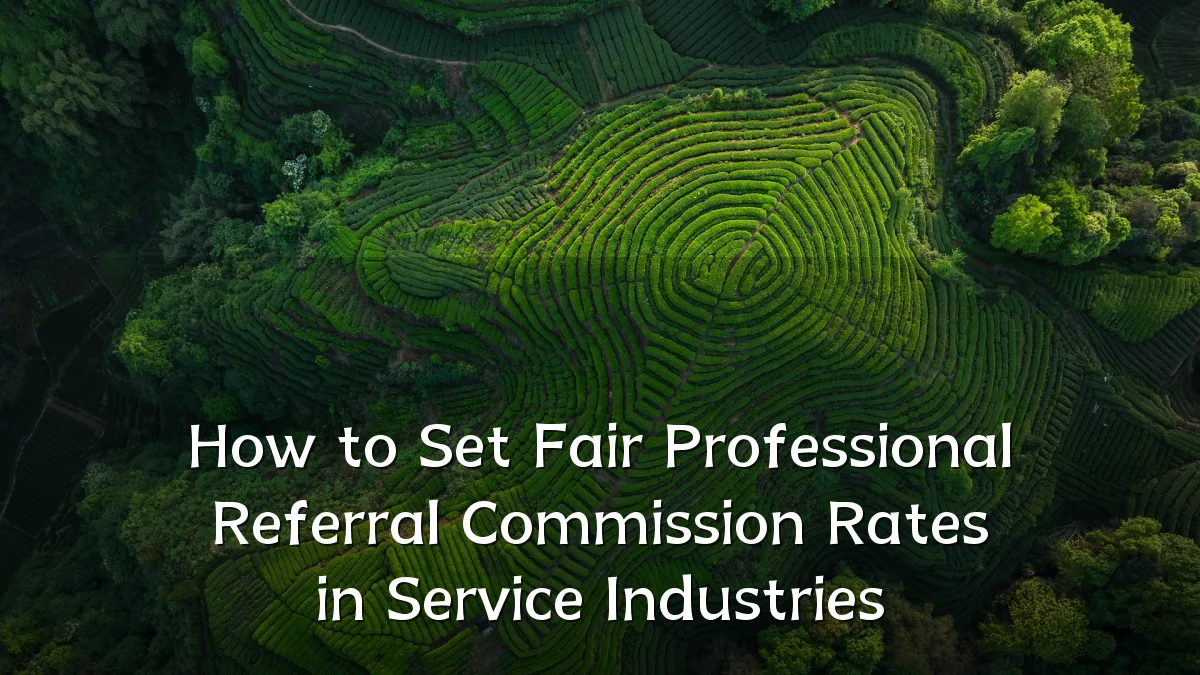 How to Set Fair Professional Referral Commission Rates in Service Industries