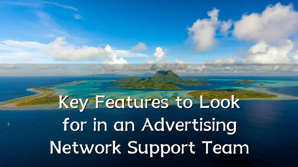 Key Features to Look for in an Advertising Network Support Team