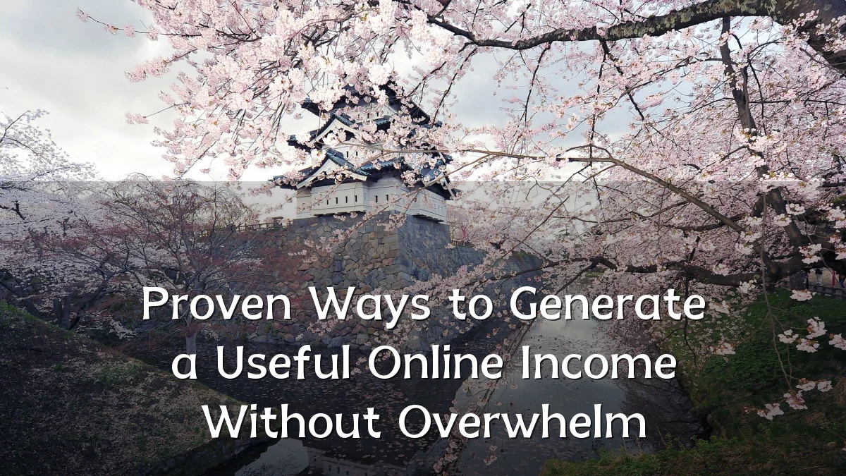 Proven Ways to Generate a Useful Online Income Without Overwhelm