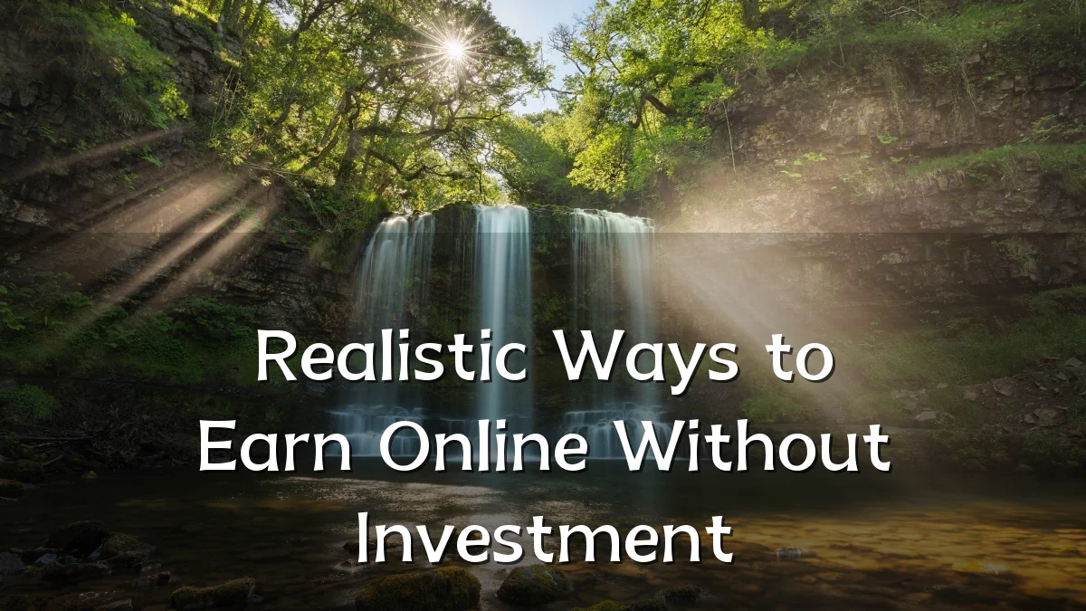 Realistic Ways to Earn Online Without Investment