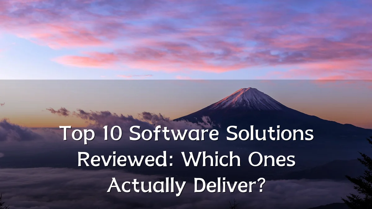 Top 10 Software Solutions Reviewed: Which Ones Actually Deliver?